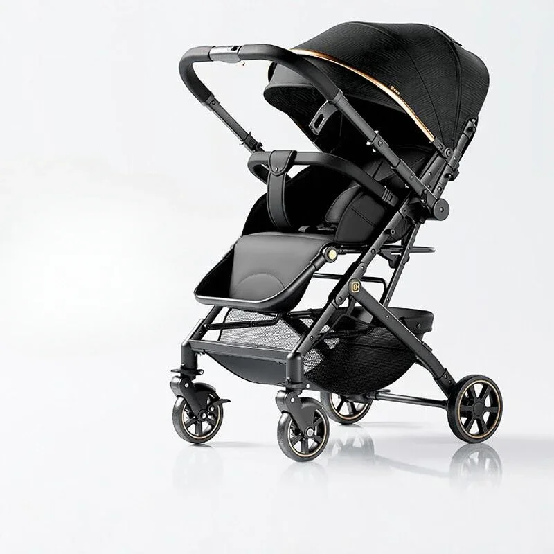 Stroller Two-way seat and lie down Lightweight folding High landscape newborn stroller