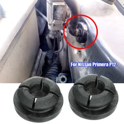 2Pcs For Nissan Primera P12 2001 2002 2003 2004 2005 2006 2007 2008 Rubber Car Hood Bonnet Support Prop Rod Grommet Clip
