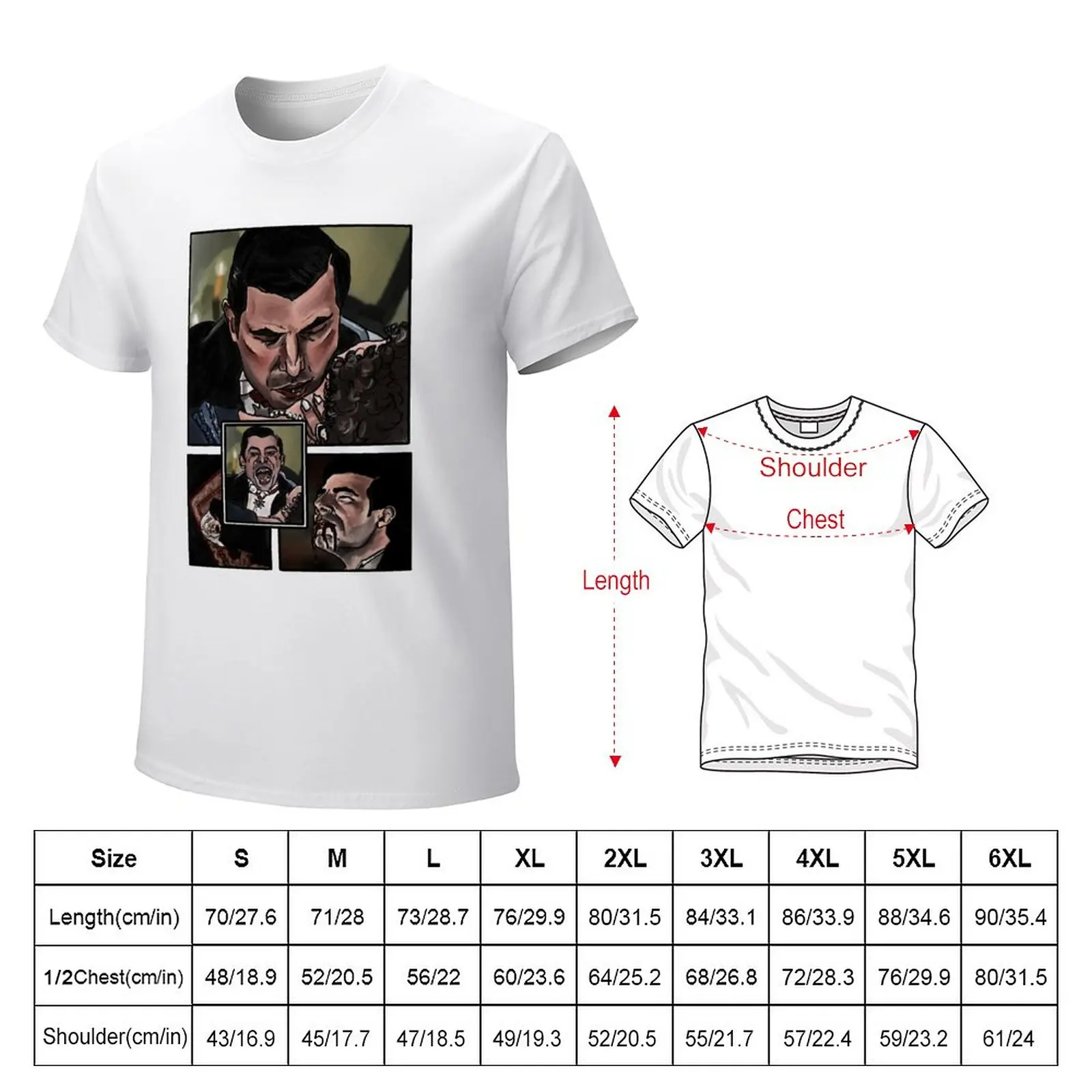 Dracula - Death of the Grand Duchess comic (6/6) T-Shirt korean fashion tops tshirts for men