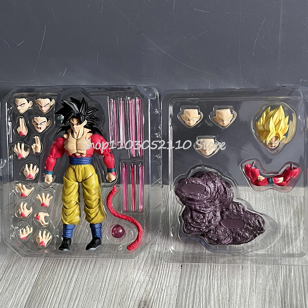 لعبة دراغون بول زد سون جوكو الشكل SHF S.H.Figuarts Ssj4 سوبر سايان 4 شخصيات الحركة الجامحة نموذج اللعب هدايا عيد الميلاد