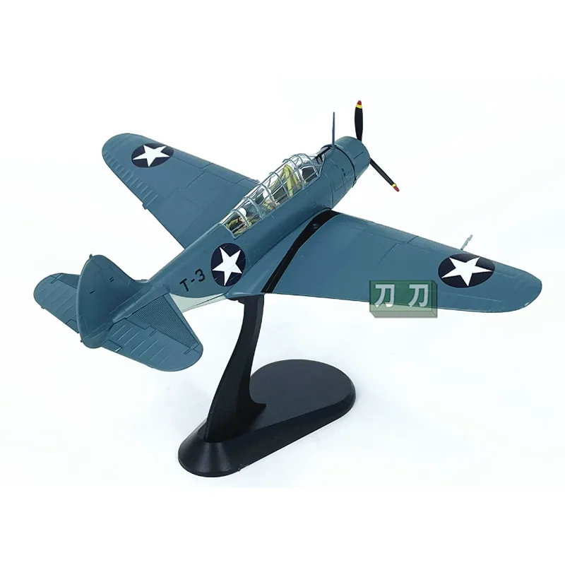 WLTK 1/72 Scale American TBD Torpedo Attack Aircraft Die-cast Aircraft Static Model Collection Decoration Piece