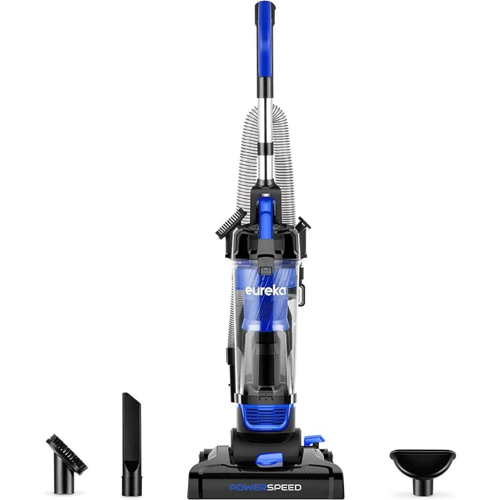 

Eureka Lightweight Powerful Upright Vacuum Cleaner for Carpet and Hard Floor, PowerSpeed, New Model,Blue,black/New Model