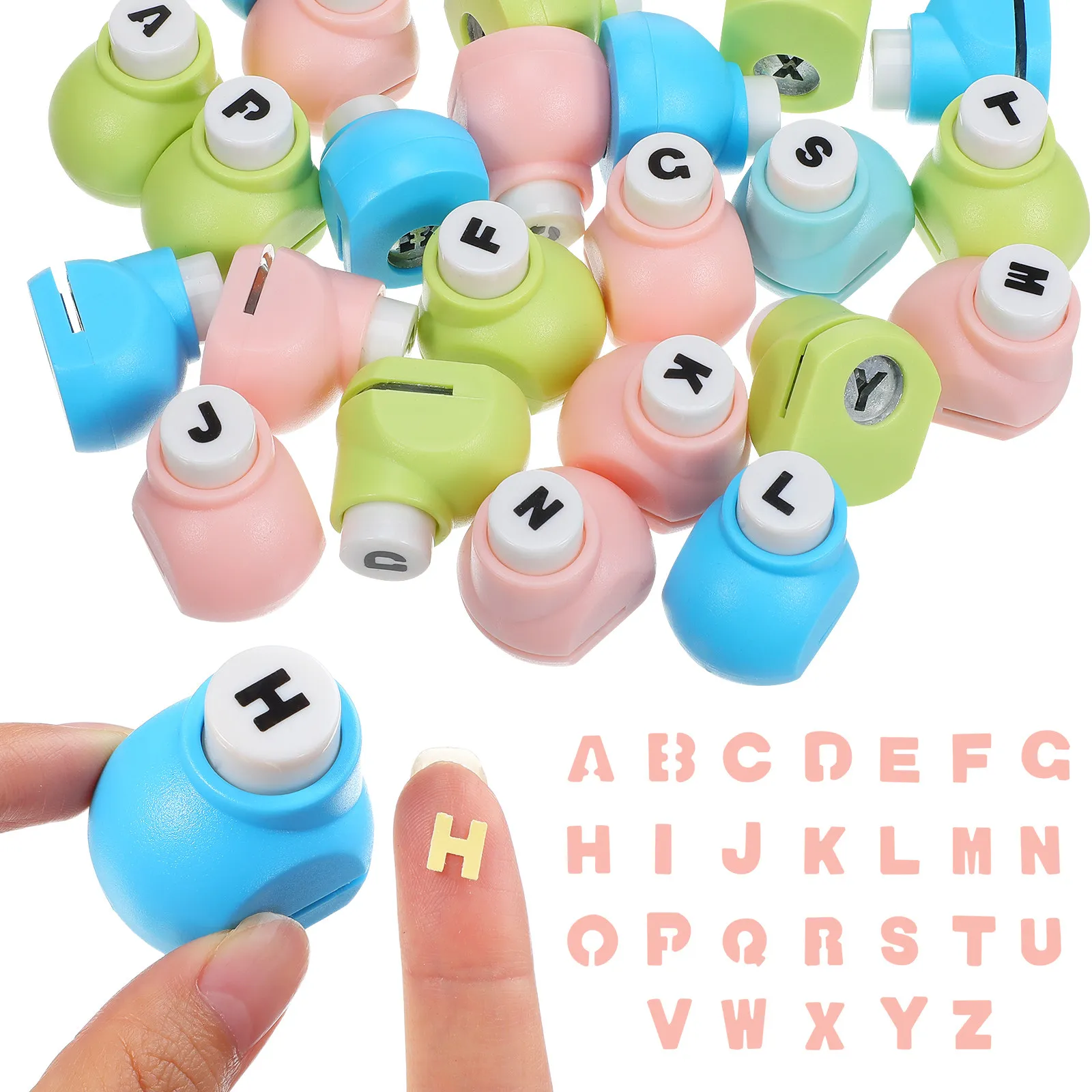 

Набор из 26 мини-штампов с английскими буквами для скрапбукинга, изготовления открыток, бумажных поделок, ручной работы, калико-перфоратор