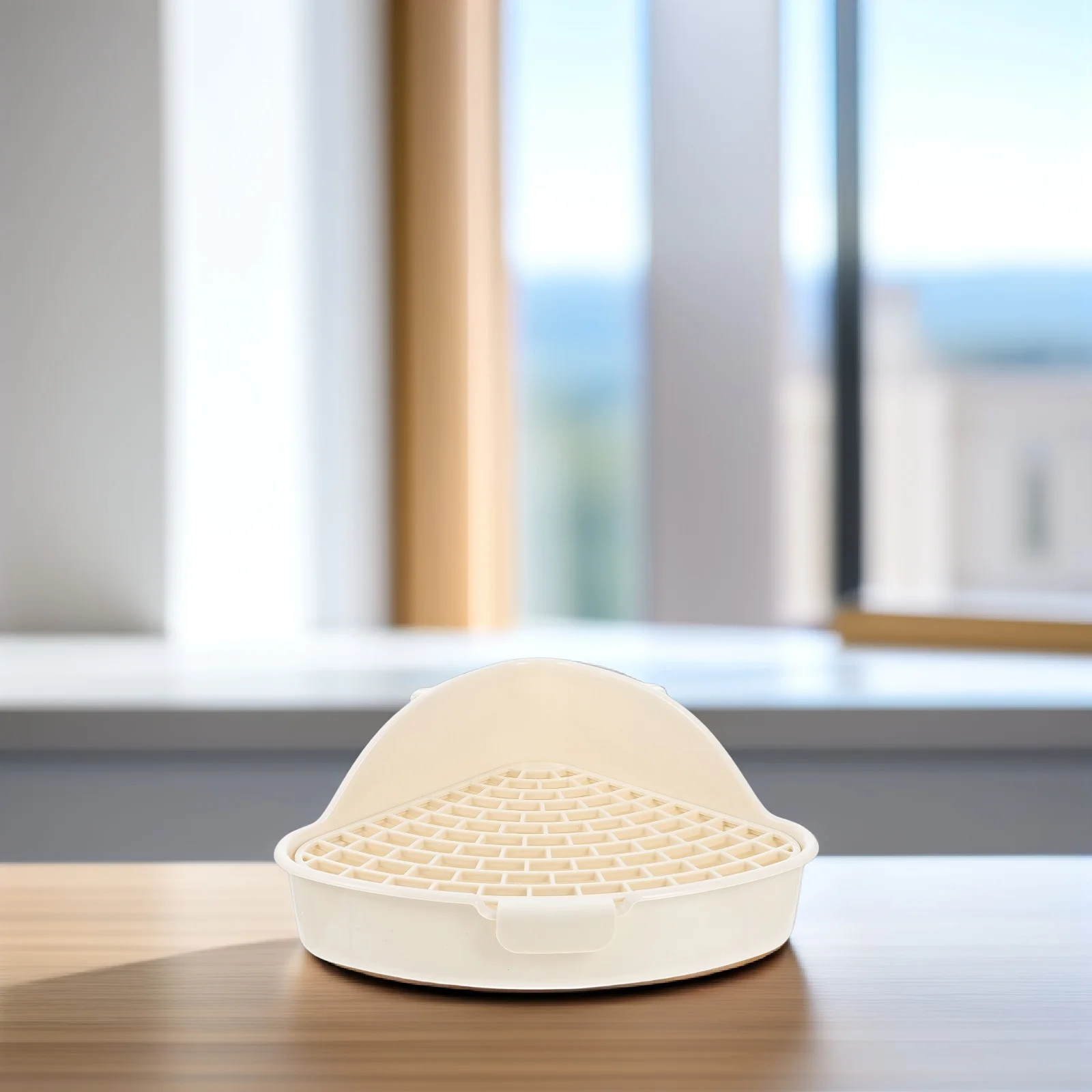 صندوق نفايات الحيوانات الصغيرة، مادة PP ممتازة، خطاف مزدوج، قعادة تدريب أرنب ثابتة، تصميم شبكي ناعم لخنزير غينيا الأرنب