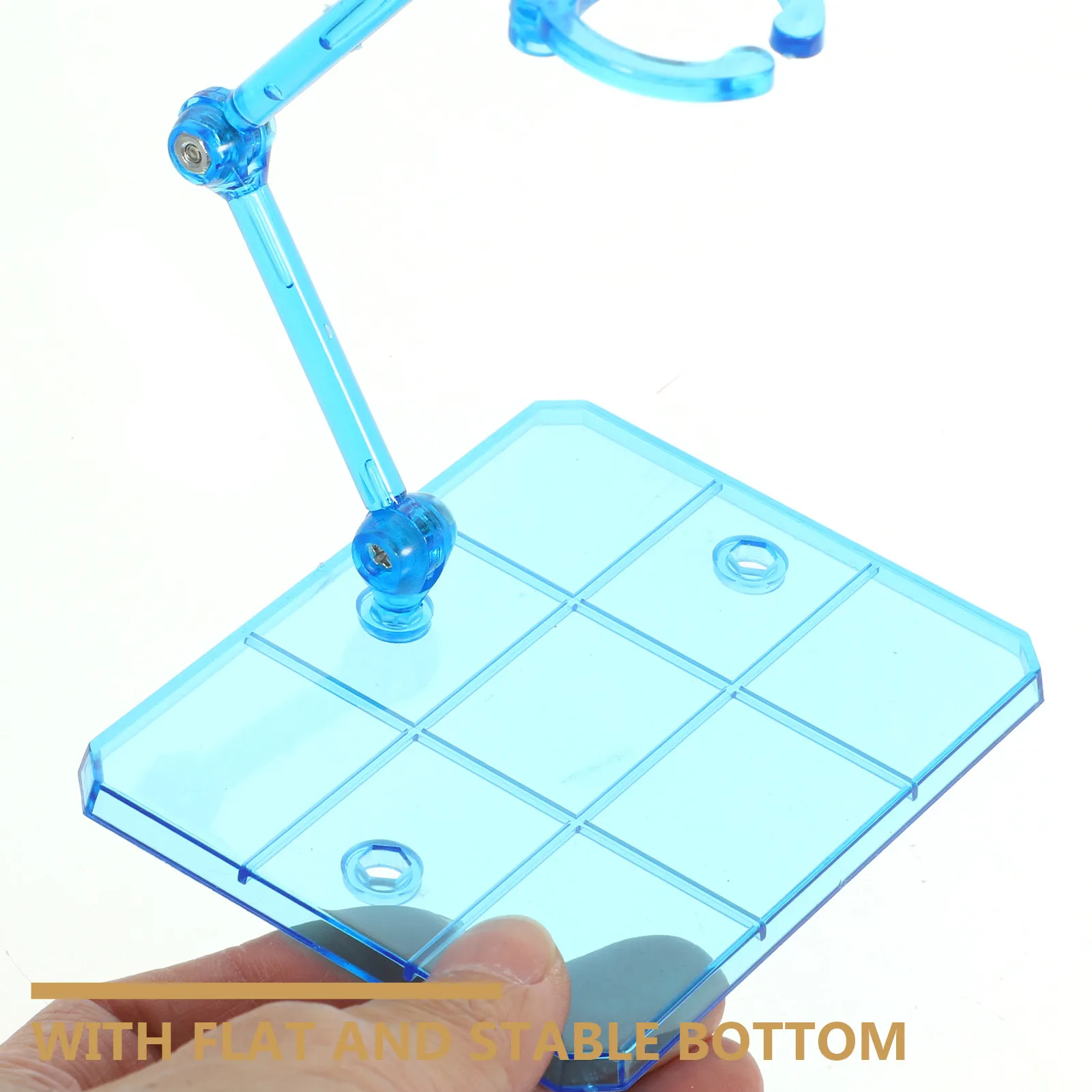 

4Pcs Adjustable Figure Display Stands Durable Wear-Resistant Action Figure Holders Stable Desktop Stand Manual Support