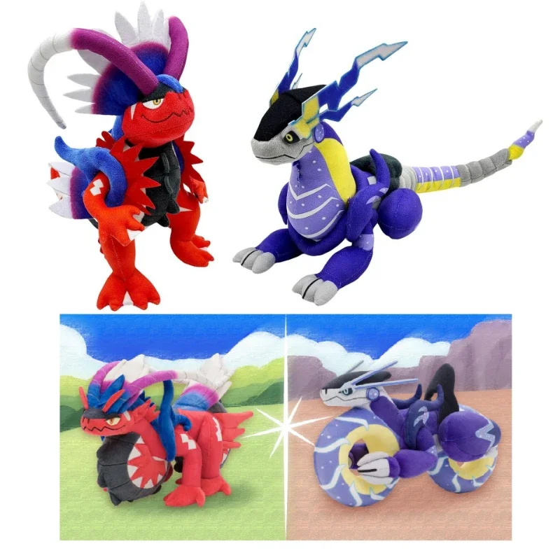 

koraidon Miraidon plush Plush Toys Dragon Stuffed Dolls Plushie Figures Home Decoration Peluches Pillow Kids Christmas Gifts