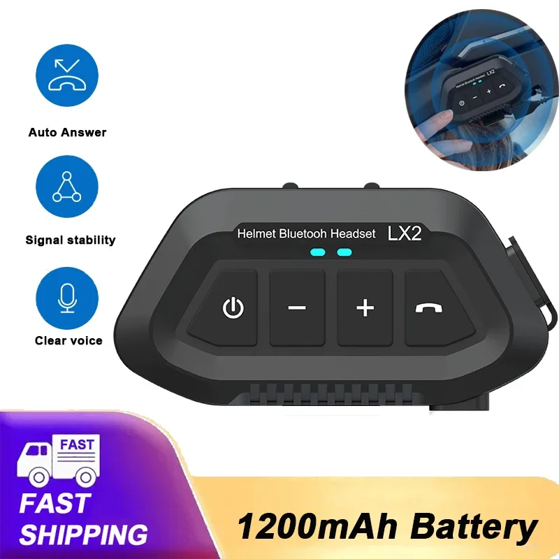 ZHIYU Waterproof Bluetooth Motorcycle Headset BT5.0 Wireless Hands-free Call Stereo Noise Cancelling Moto Helmet Earphone Player