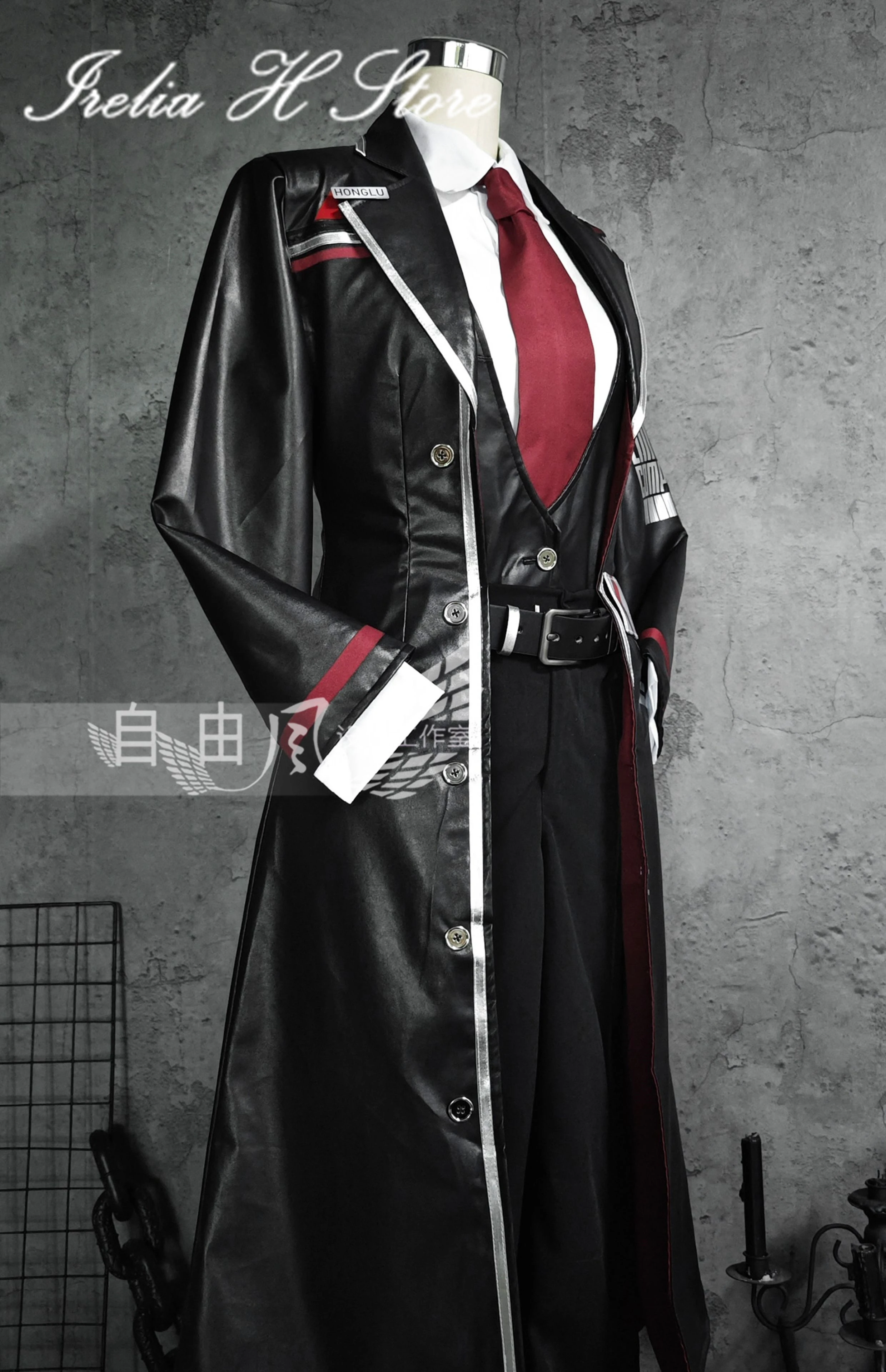 Irelia H Store Limbus Company Hong lu Cosplay Costume leather trench halloween cosplays anime can custom size made - Detail 1