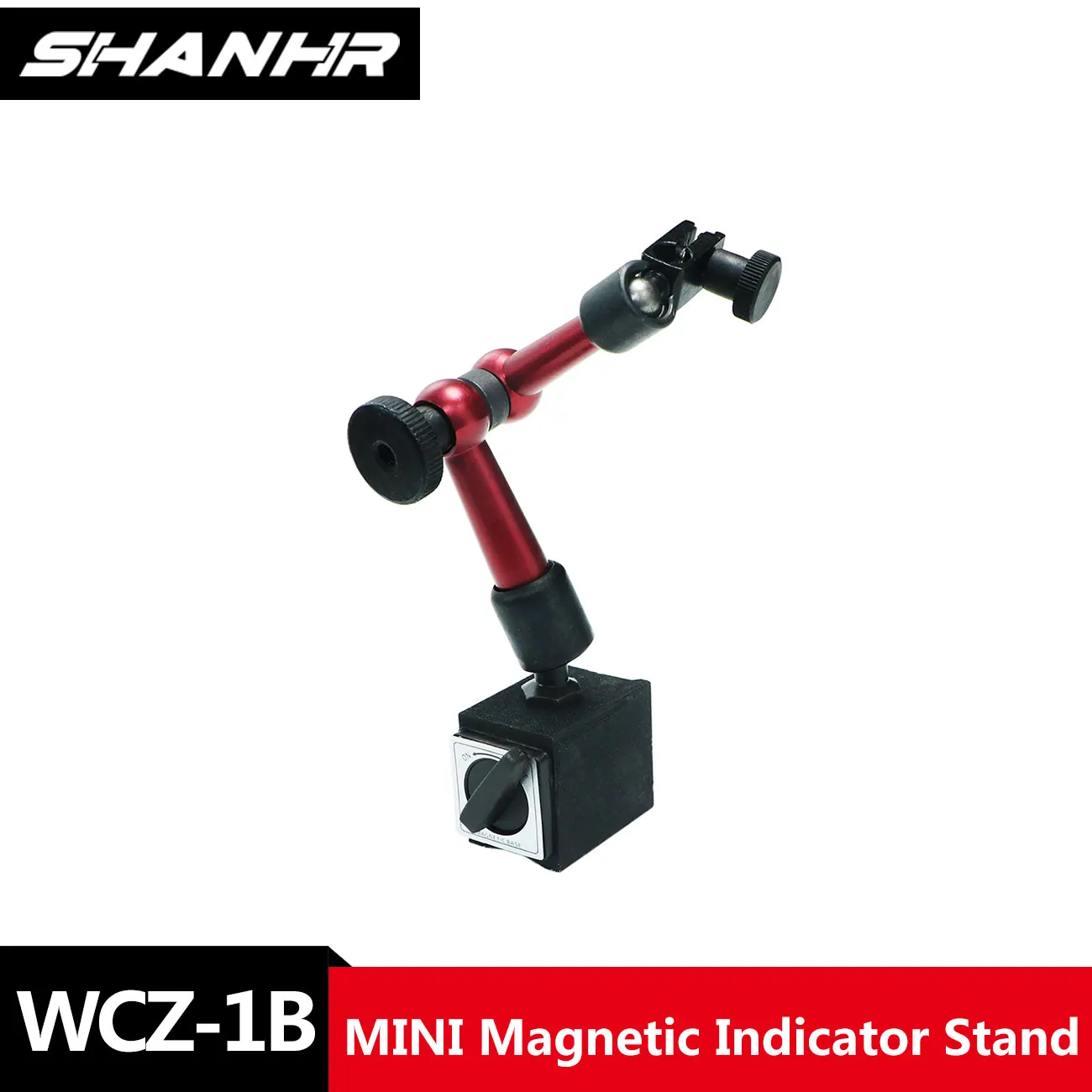 SHANHR Mini Universal Flexible Magnetic Base Holder Stand For Indicator Gauge Indicator Base Stand Holder WCZ-1b
