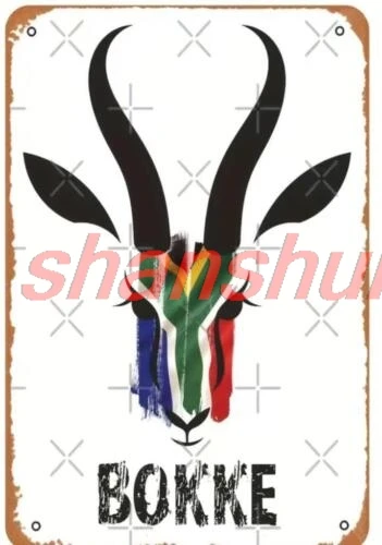 shui SPRINGBOKS RUGBY SOUTH AFRICA METAL TIN SIGN 