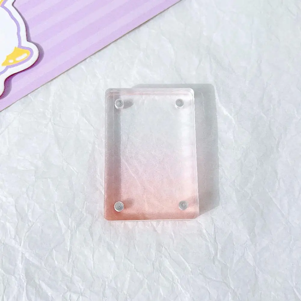 Handmade  Sturdy Acrylic DIY Photo Ornament Smooth Edge DIY Photo Ornament Gradient Colors   Students Gift
