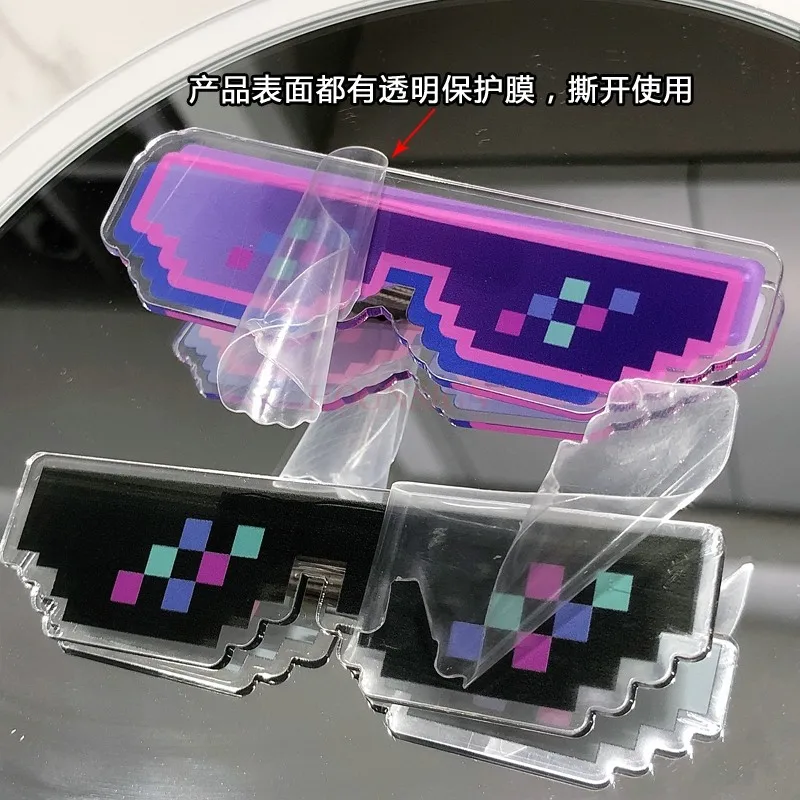 Creative and personalized props, colored sunglasses, glasses, hair clips, bangs clips