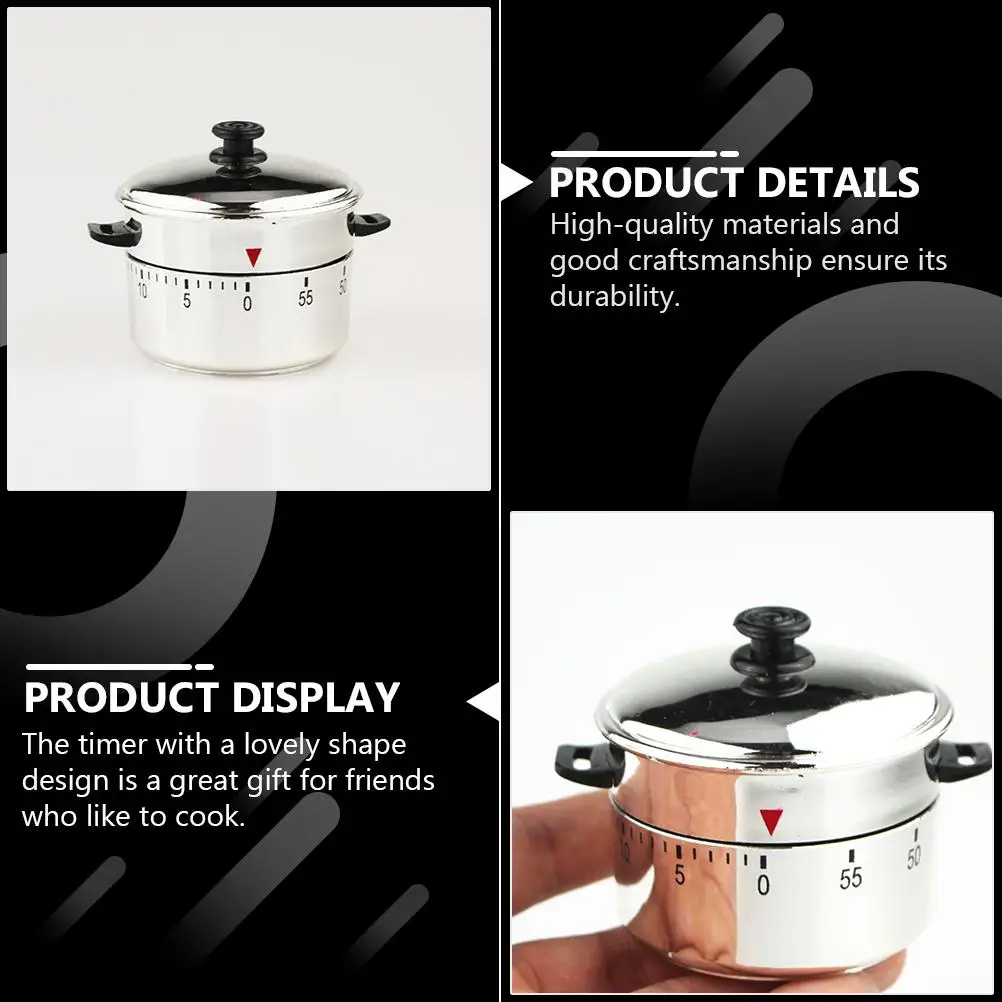 

Plastic Mechanical Kitchen Timer Energy Efficient Countdown No Needed Lovely Design Great Gift for Cooking Bake Teaching