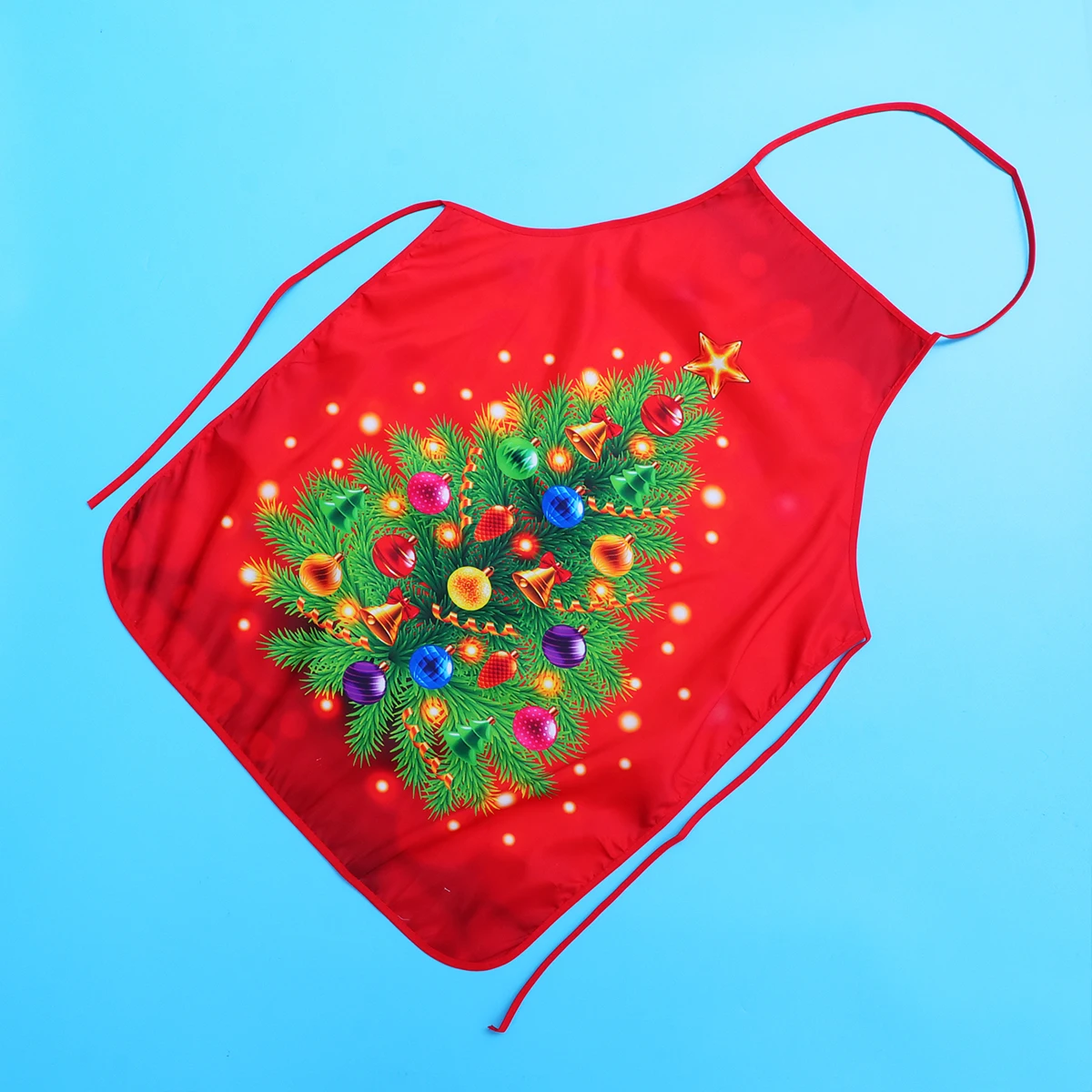 

Christmas Tree Apron Party Aprons Decorations for Women Dining Table Man Decorative