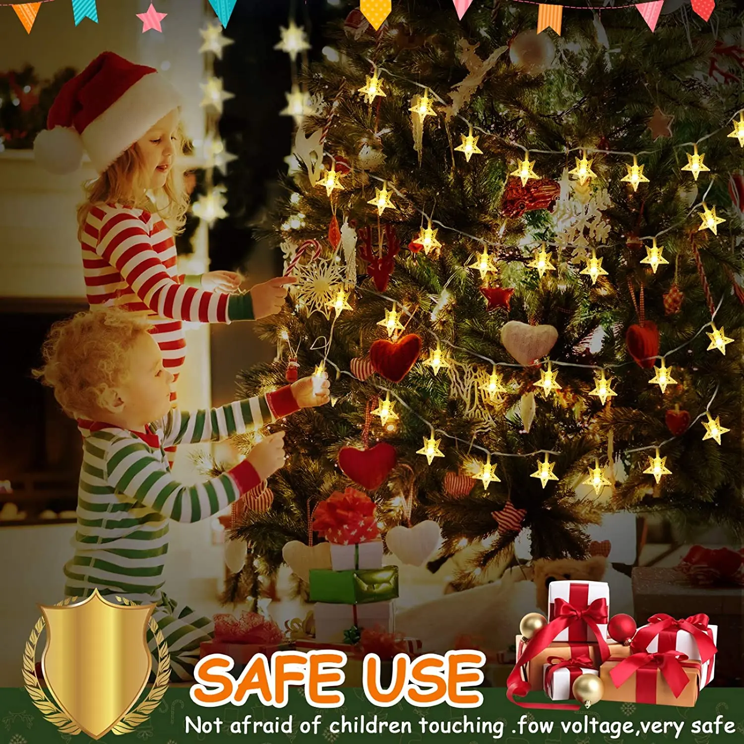 20 LED Star String Lights 10 FT Fairy Christmas Lights Battery Operated for Indoor & Outdoor, Party, Wedding Decoration