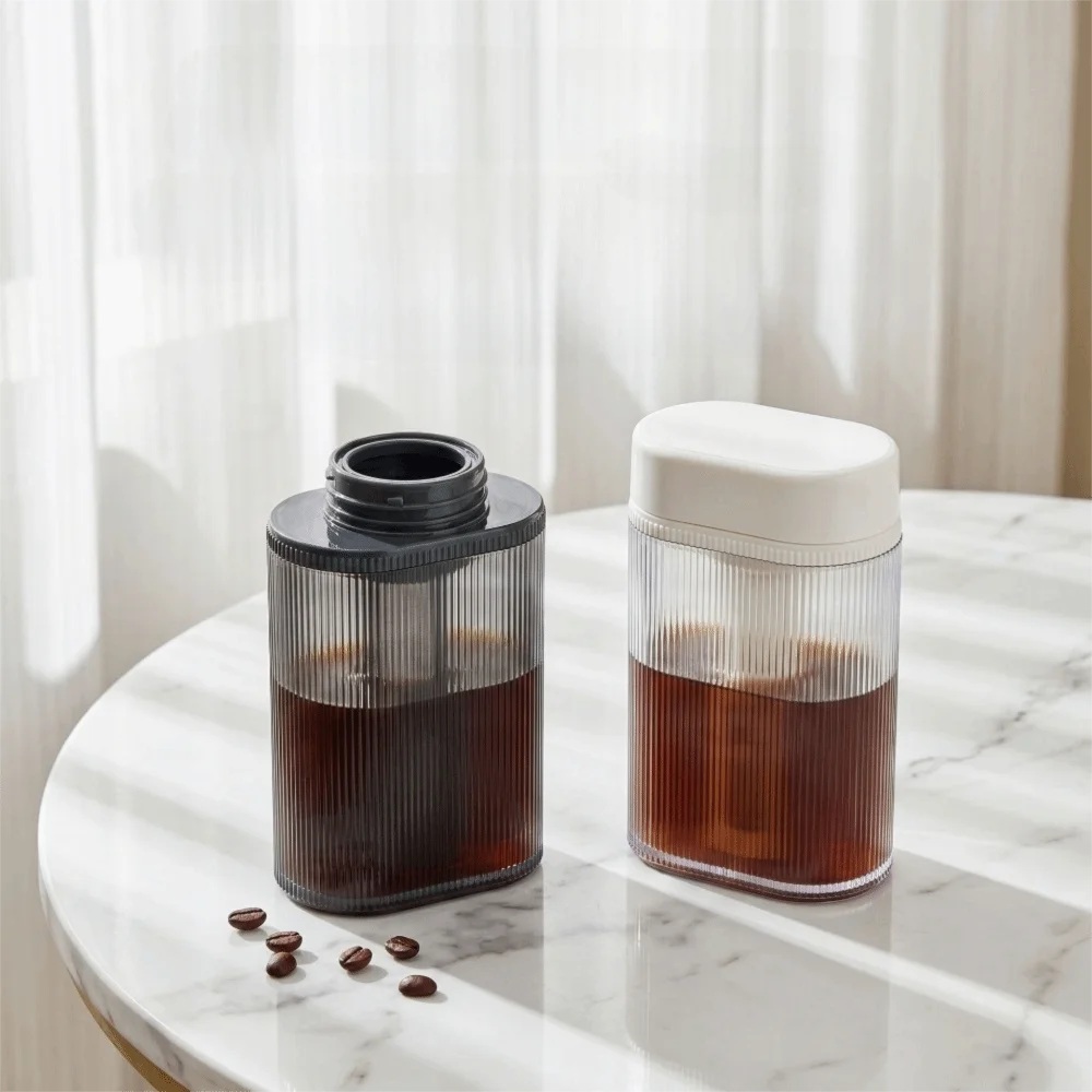 

300 ML Pocket Cold Brew Coffee Maker Sealed Lid with Filter Cold Brew Bottle Fine Mesh Leak-proof Cold Brew Coffee Pot Summer