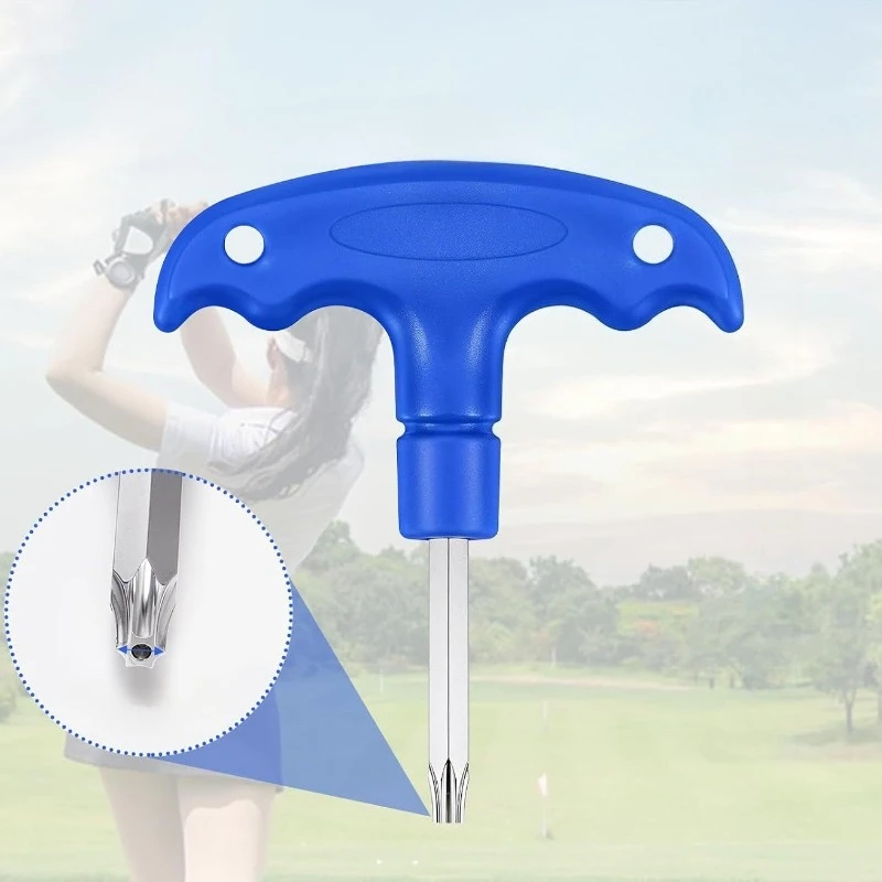 Plastic Handle Golf T25 Torque Wrench Club Head Adjustment for Weight Screw Shaft Adapter Driver Fairway Wood Golf Accessories