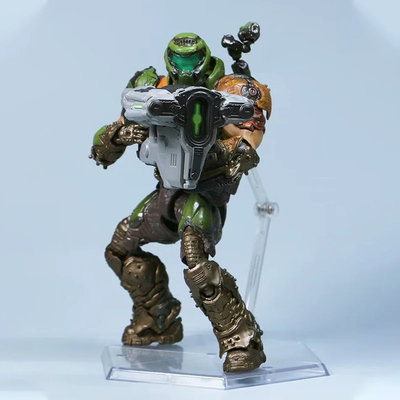 New Sp-140 Doom Slayer Action Figure - 16cm Movable Toy Model Statue For Collection Based On Doom Eternal Doom Guy Gift For Fans view 2