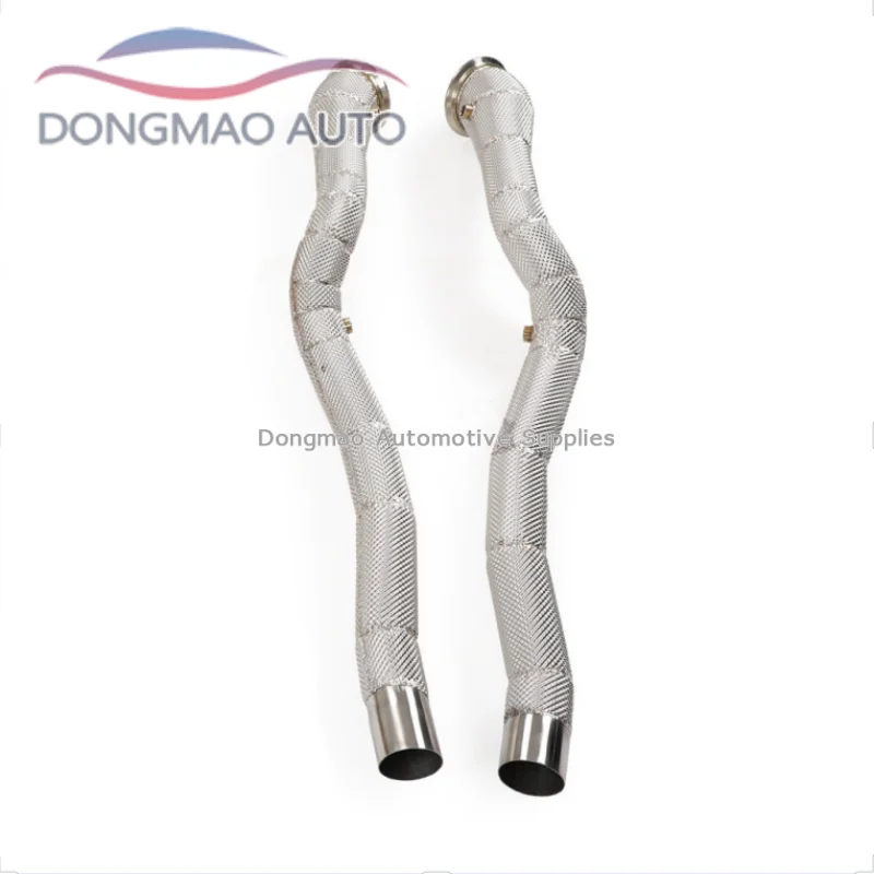 Suitable for Ferrari F12 6.3 V12 2012-2017 stainless steel downpipe exhaust system with insulation protection