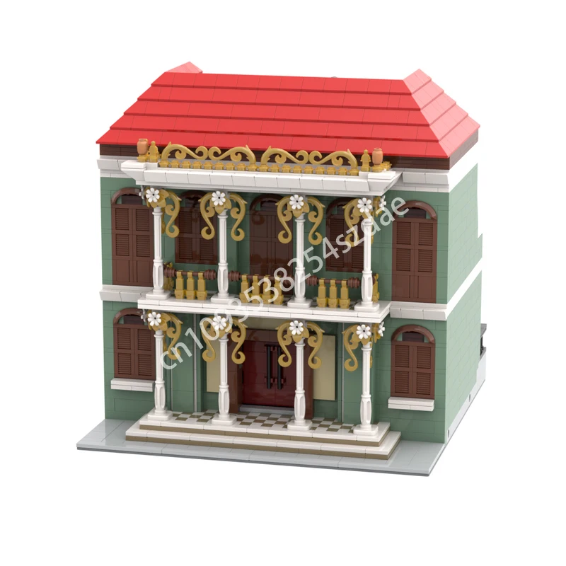 

2056 шт. MOCetà периanakan особняк (без интерьера) Строительные блоки STEAM Обучение дня рождения Образование для взрослых Рождественская игрушка в подарок