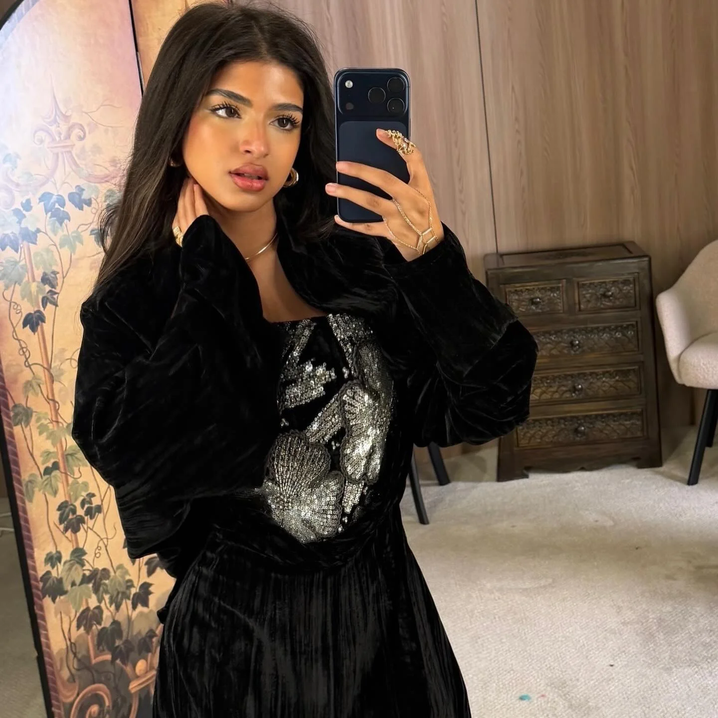 

Aenyrst Elegant Party Dresses Formal Occasion Prom Gowns Beads Black Flower Simply Customized فساتين طويلة بأكما