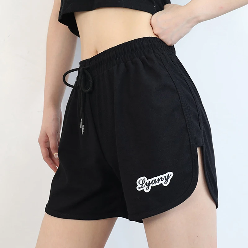 Sports Shorts Summer Women Outside Wear Cool Silk Cotton Loose Three-Quarter Pants Thin Anti-Glare