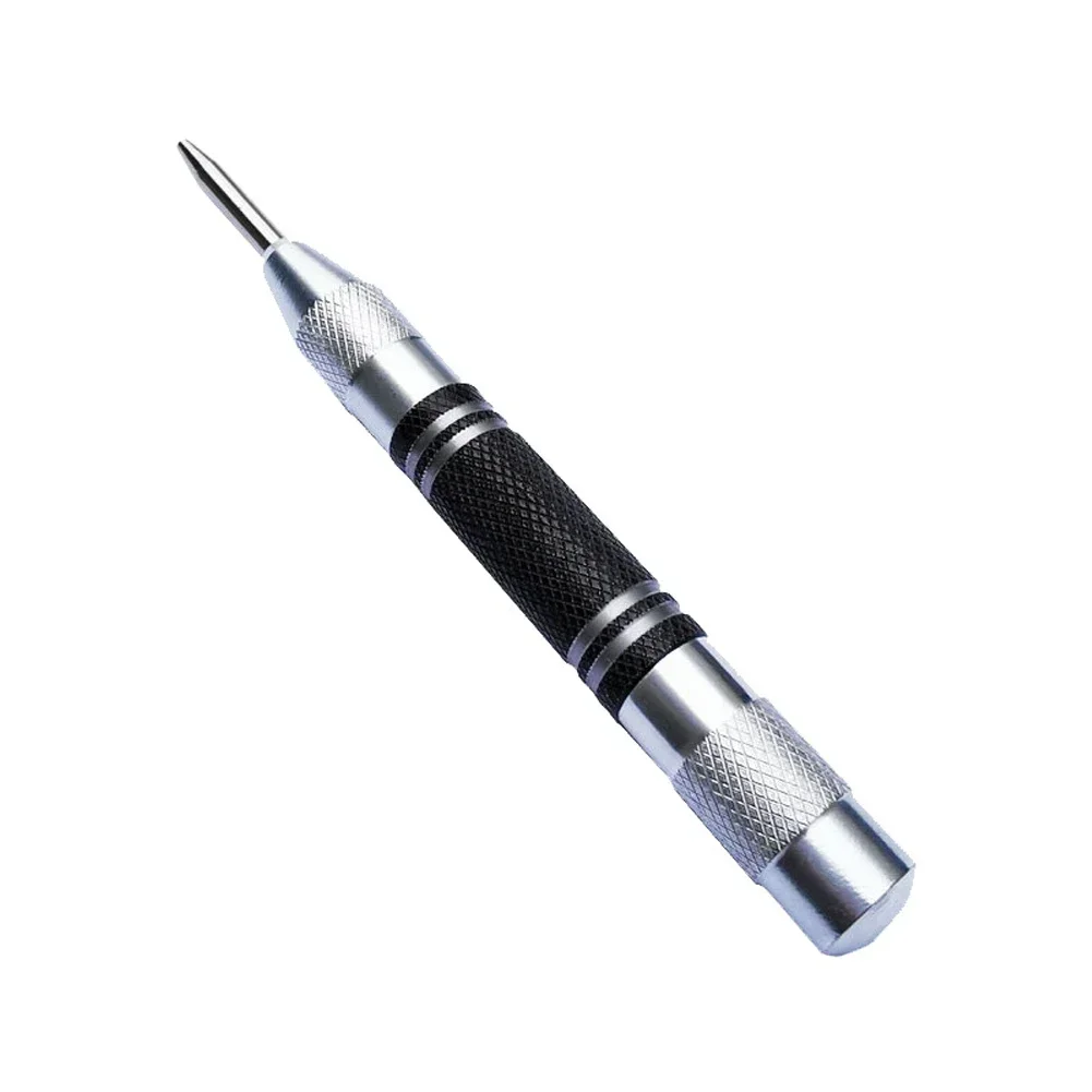 

128mm Automatic Center Punch Spring Loaded Marker Wood Glass Press Dent Drill Center Pin Press Dent Marker Hand Tools Locator