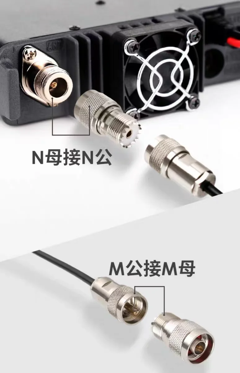 2024 NEW 2pcs Coaxial Adapter Copper Connecto N Type Male to UHF SO239 PL-259 Female Radio Antenna Adapter