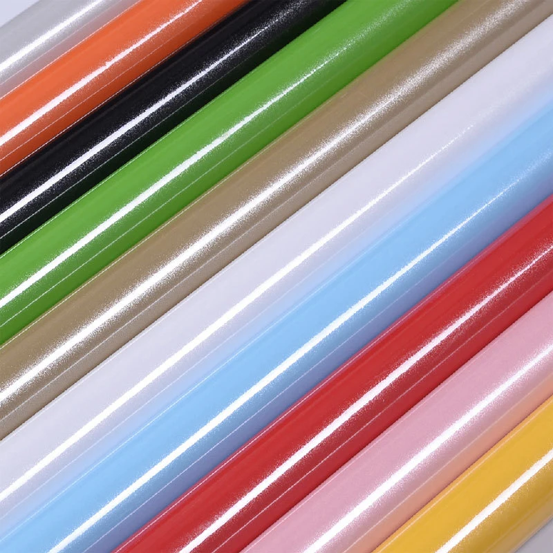 防水PVC壁紙ロール1m/ロール,光沢,粘着テープ,ドア家具,バスルーム,キッチン