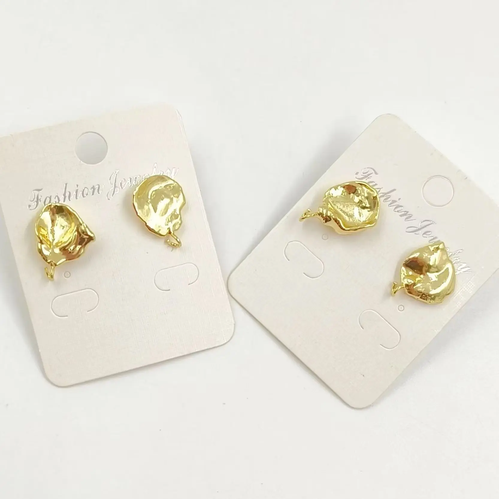 

JF299 WKT Серьги-основы для женских модных серег с натуральным пресноводным жемчугом произвольного размера и полным золотым покрытием