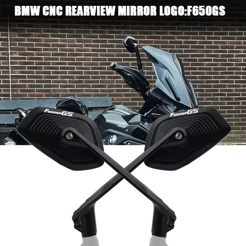 

Зеркала заднего вида для мотоцикла BMW F650GS, черные, из алюминиевого сплава с ЧПУ