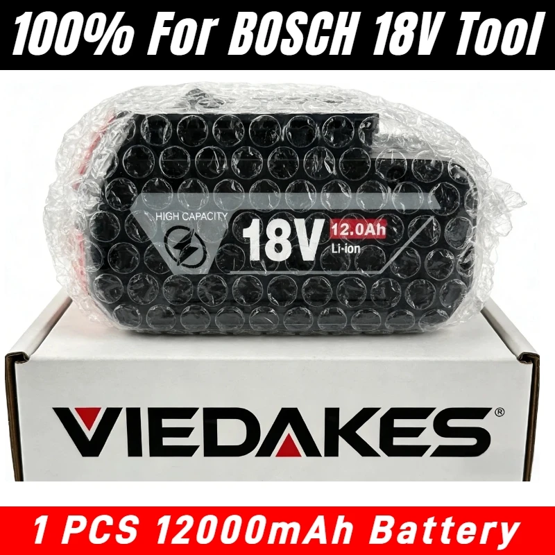

100% аккумулятор Viedakes 18 В для аккумулятора bosch bat 611 с высокой мощностью 12000 мАч 18 В для аккумулятора bosch 4.0ah