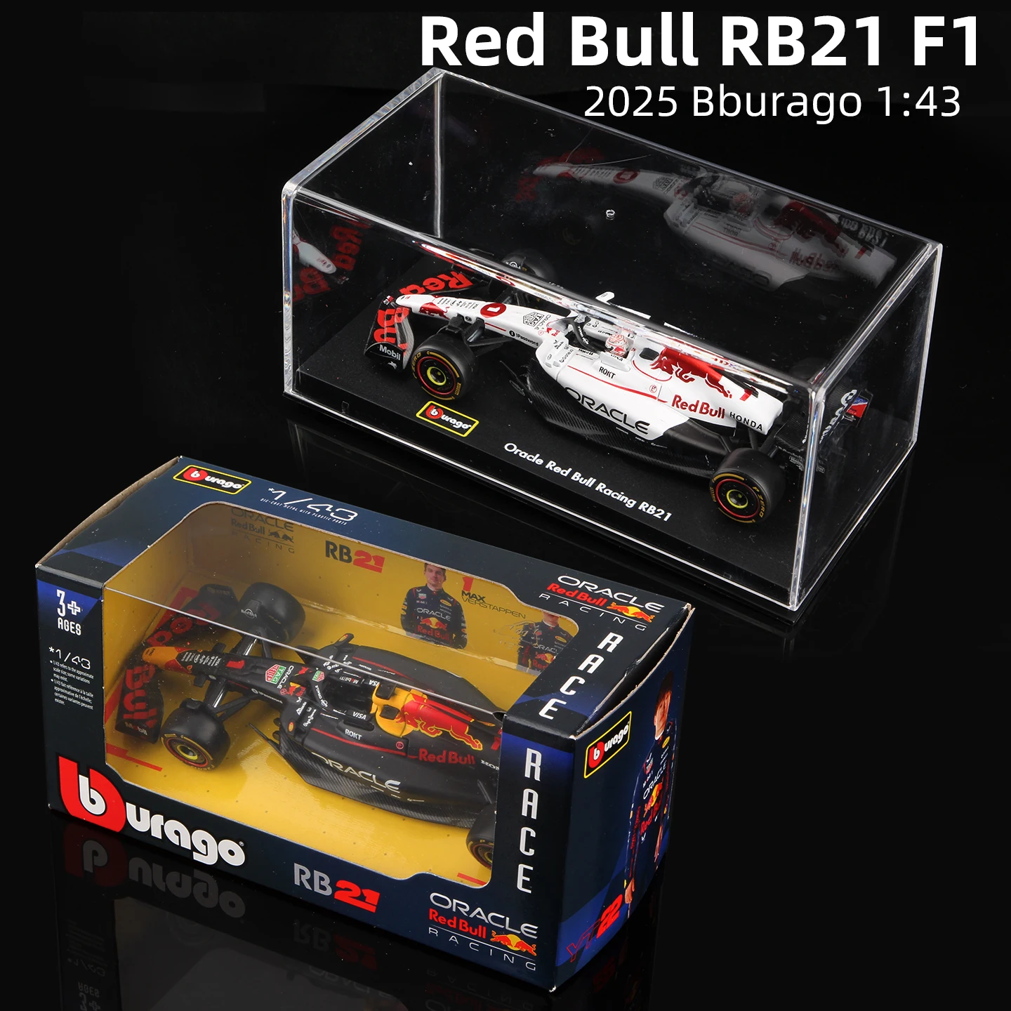 Коллекционная-модель-гоночного-автомобиля-bburago-2025-f1-1-43-red-bull-rb21-литая-под-давлением-статическая-для-гонок