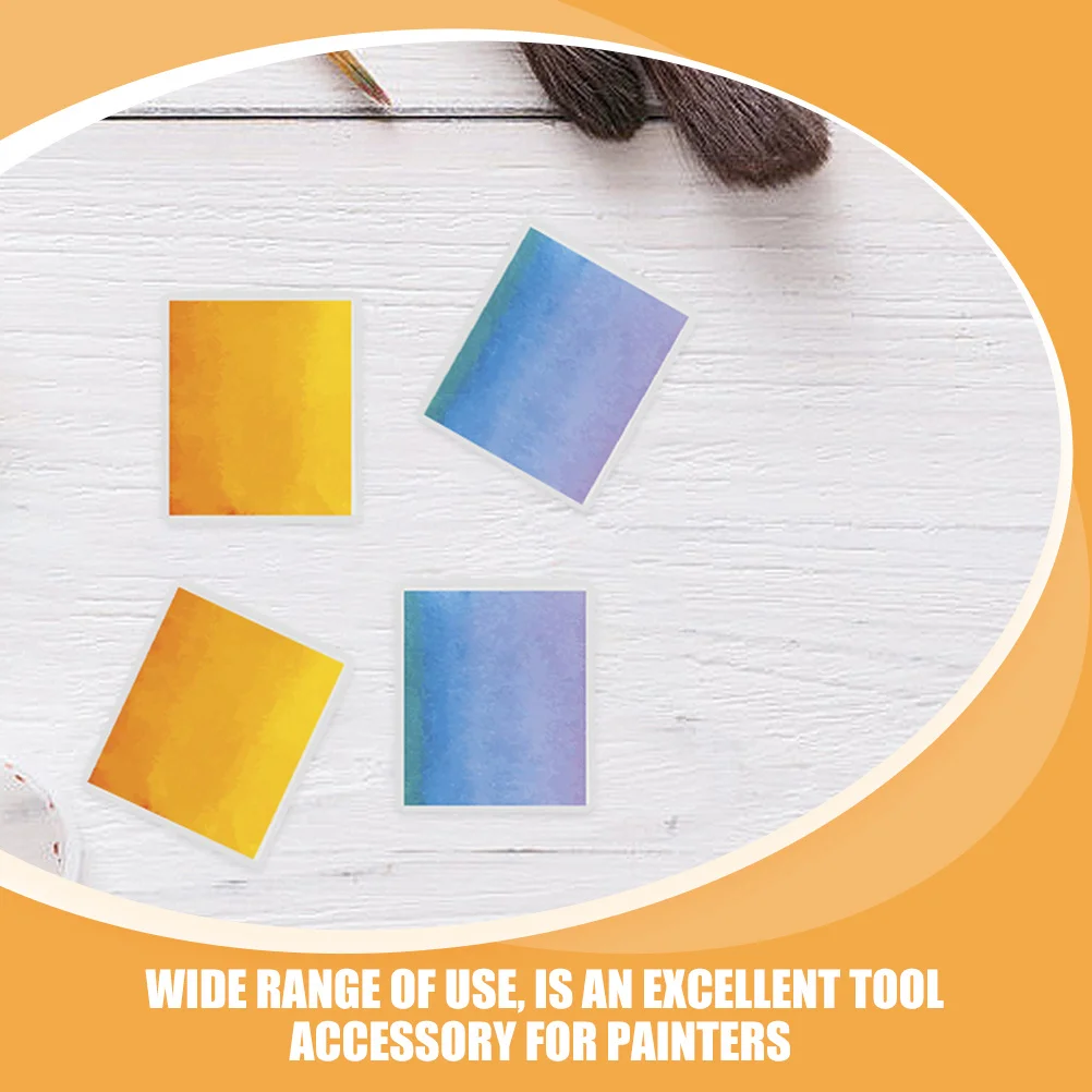 

100Pcs Watercolor Paint Pans Empty Plastic Half Pans for DIY Artists Acrylic Paint Storage Box DIY Watercolor Half Pan