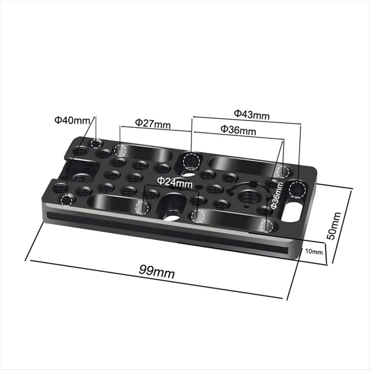 *A* Switching Plate Camera Cheese Easy Plate for DSLR Camera Cage Rig Expansion Mounting with Screws Spanner