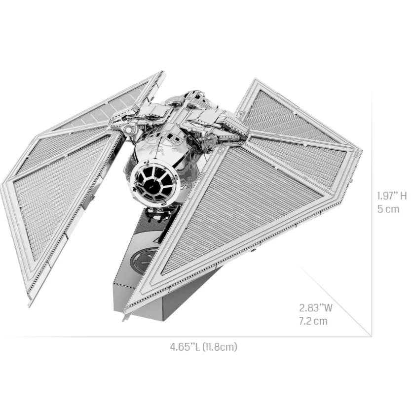 TIE STRIKER 3D Metal Puzzle model kits DIY Laser Cut Puzzles Jigsaw Toy For Children