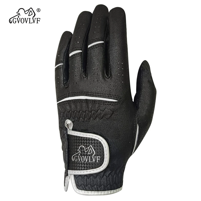 Golf Left Hand Glove Nanometre Microfiber Cloth Golf Glove for Men Breathable Lasting Stable Grip Super Soft Lightweight Cool