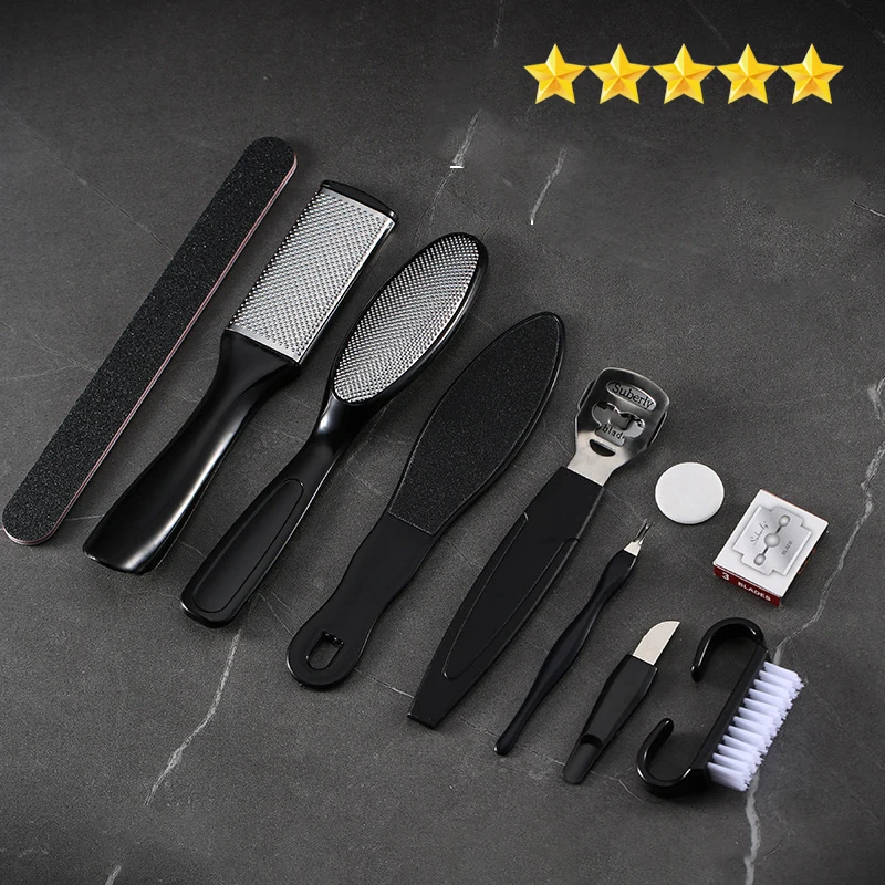 Foot Rub 10 in 1 to Remove Dead Skin Callus Scraping Foot Planer Foot Sharpener Foot Skin Planer Foot Board File Pedicure Tool