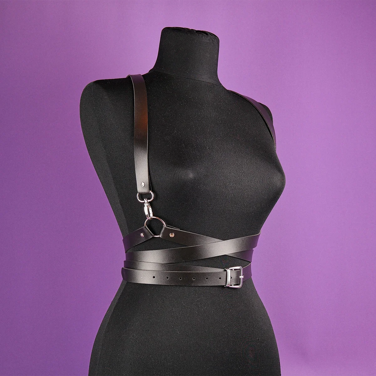 

Кожаный нагрудный ремень для женщин, женский ремень для тела, кожаный ремень на талии с длинным ремнем, нагрудный ремень