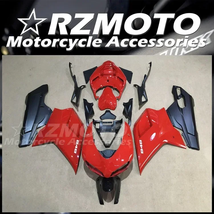 

New ABS Fairings Kit Fit for Ducati 848 1098 1198 Evo 2007 2008 2009 2010 2011 2012 2013 2014 Bodywork Set Custom Red Black