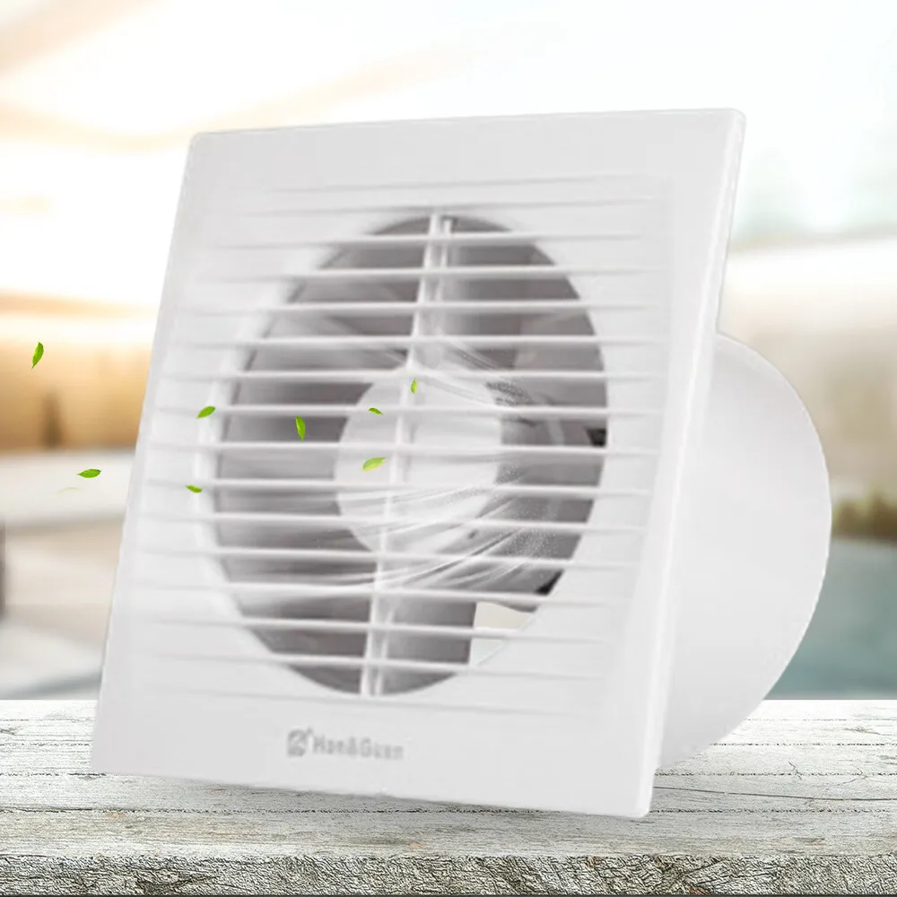 

HGA-150C Silent Exhaust Fan 110V US Plug Quiet Ventilation Fan for Bathroom Kitchen Wall Mounted