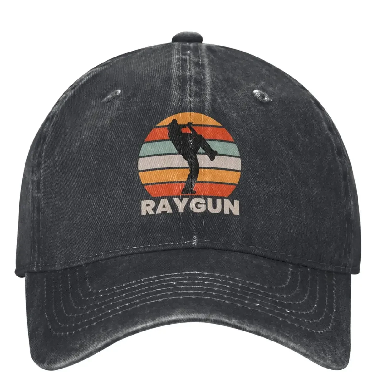 Raygun Silhouette Denim Baseball Cap Raygun Break Dance Outdoor Sun Trucker Hat Summer y2k Funny Sun protection Baseball Caps