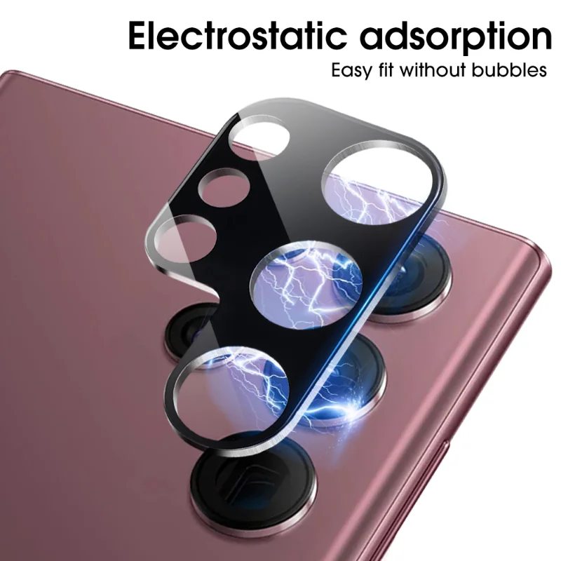 5PCS 3D Obiettivo Della Fotocamera Protezione Per Samsung Galaxy S22 S23 S24 S25 Ultra Posteriore Della Fotocamera Len Copertura Pellicola di Vetro Temperato Per S25 S23Plus