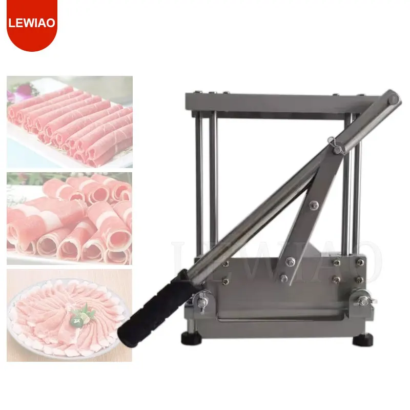 

Commercial Manual Lamb Slicer Kitchen Beef Herb Mutton Rolls Cutting Machine