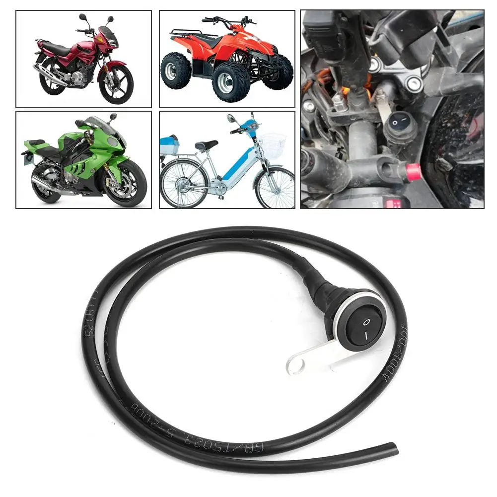 Waterproof Spotlight Handlebar Light Switch for Motorcycle ATVs - Single Steel, 22mm Modification image 6