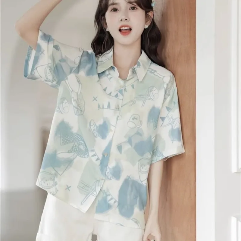 妊婦の新しい中国トップルーズブラウス女性の夏 2025 新しいエスニックスタイルボタン半袖マタニティトップ LF071