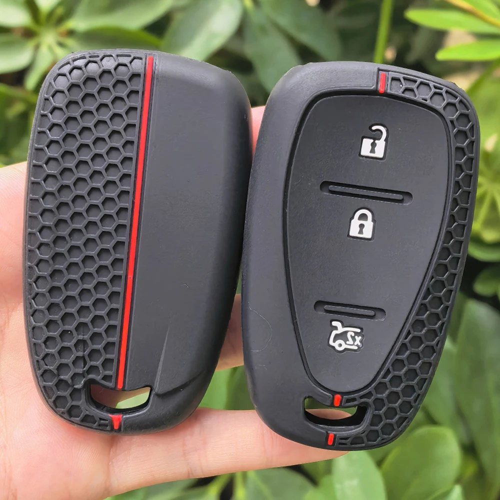 Key Cover Caps For Chevrolet Onix 2023 Bolt EV Equinox Cruze Malibu Camaro Volt 2/3/4/5/ Buttons Silicone Car Key Case view 5