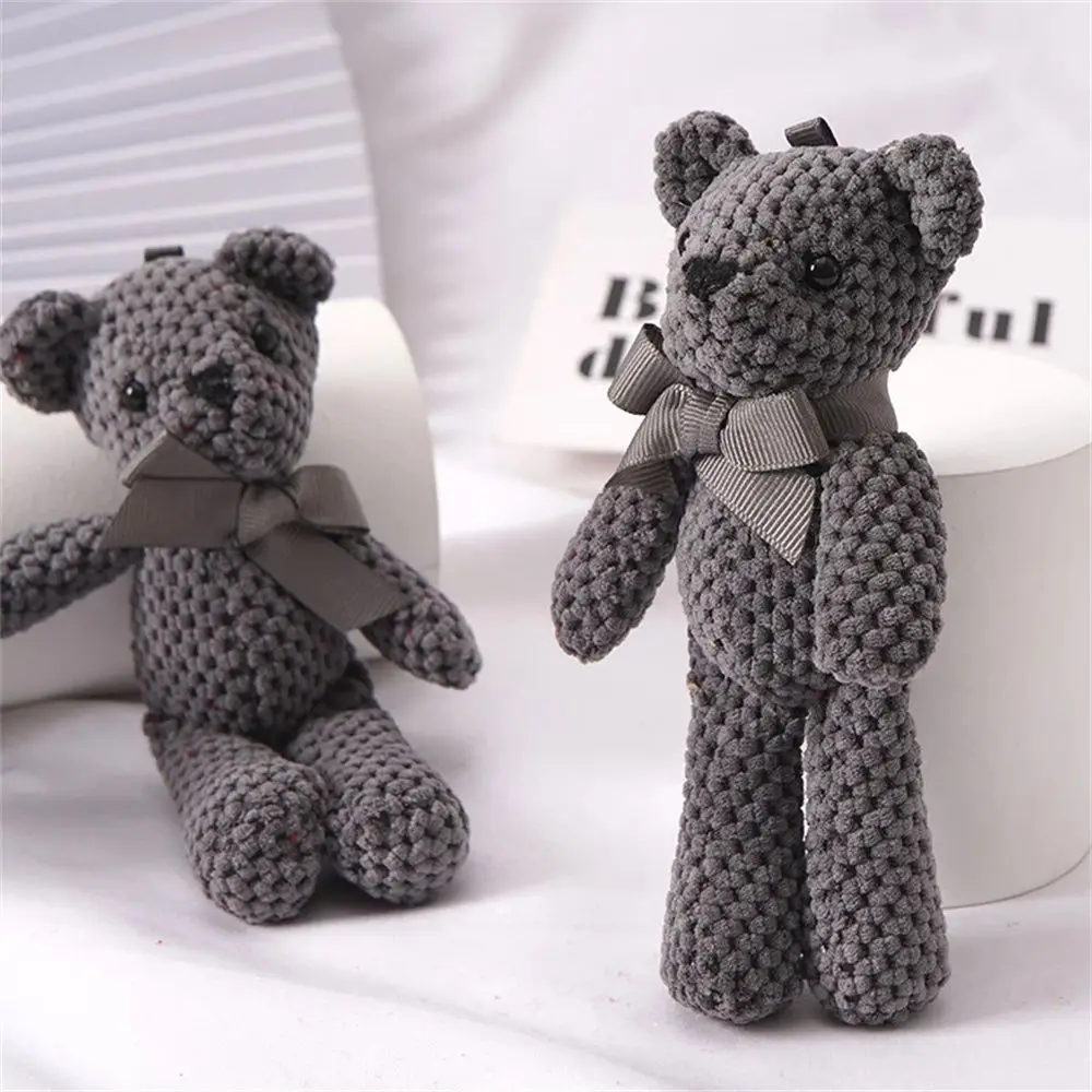Cute 15cm  Decorations Wedding Party Decor  Pendant Bear Stuffed  Soft  Stuffed Animals Bear
