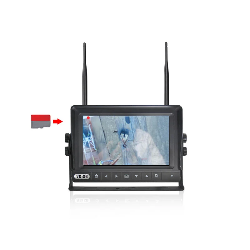 Waterproof Zoom Wireless Blind Spot Detection Camera System with Foot Pedal for Tower Crane