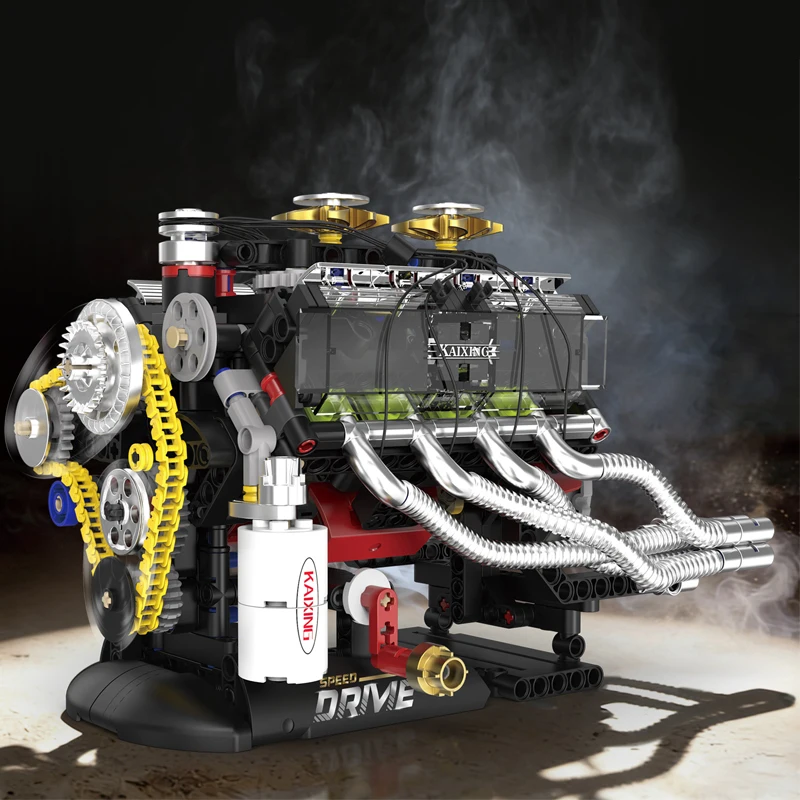 Viper Sports car Engine Building blocks Technology Machinery Series Assembly Model Racing Car Creative gift